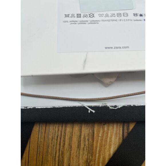 Nwt-ZARA JEWEL WEDDING BAND NECKLACE - Picture 5 of 5